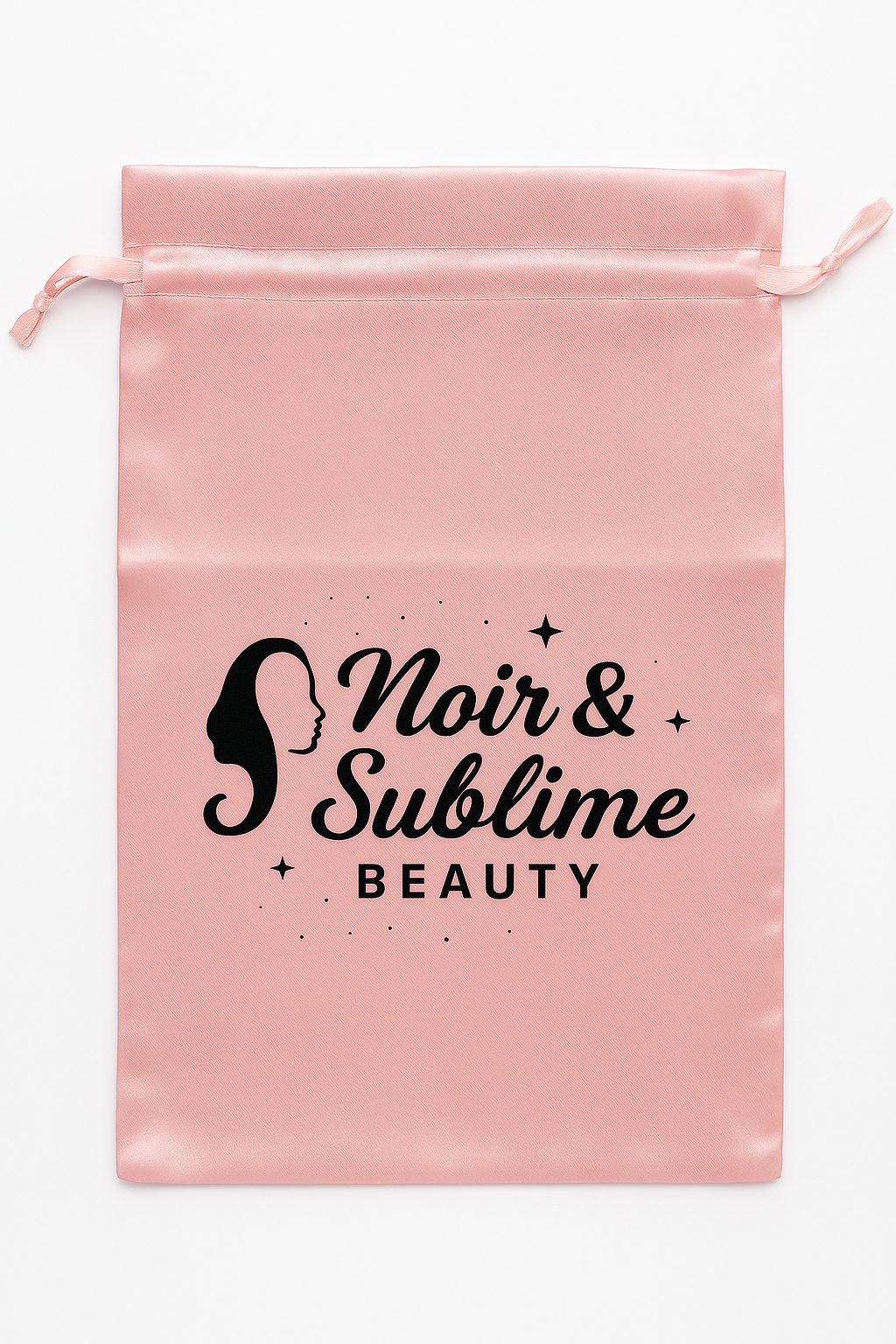 Sac de Rangement en Satin pour Perruque et Extensions, 25x35cm.