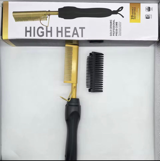 Peigne chauffant , brosse à lisser les cheveux, pressage chaleur électrique brosses à cheveux électriques outils de coiffure
