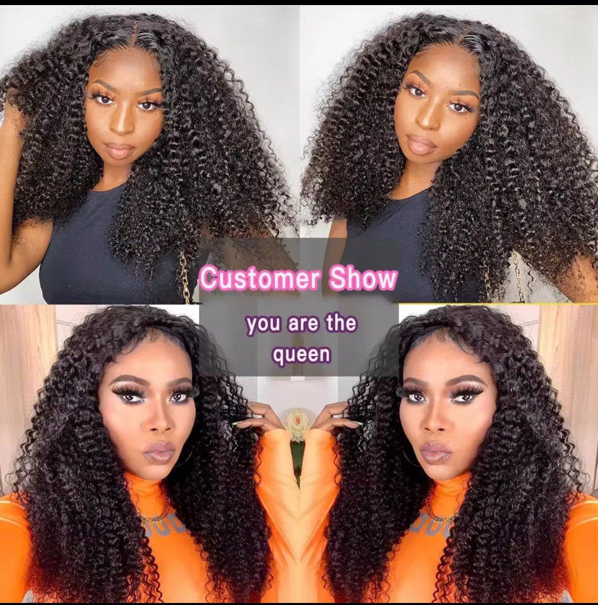 Tissage en lot brésilien crépu et bouclé, cheveux humains Remy, couleur naturelle, lots de 1, 3 ou 4 disponibles.