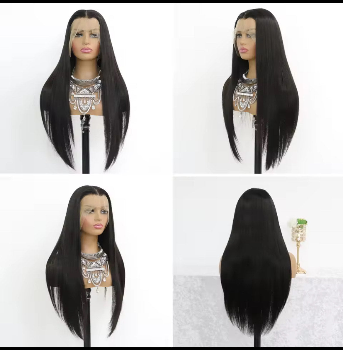 Perruques en cheveux humains avec dentelle frontale HD, nœuds pré-décolorés, perruques droites pré-épilées pour femmes, perruques brésiliennes