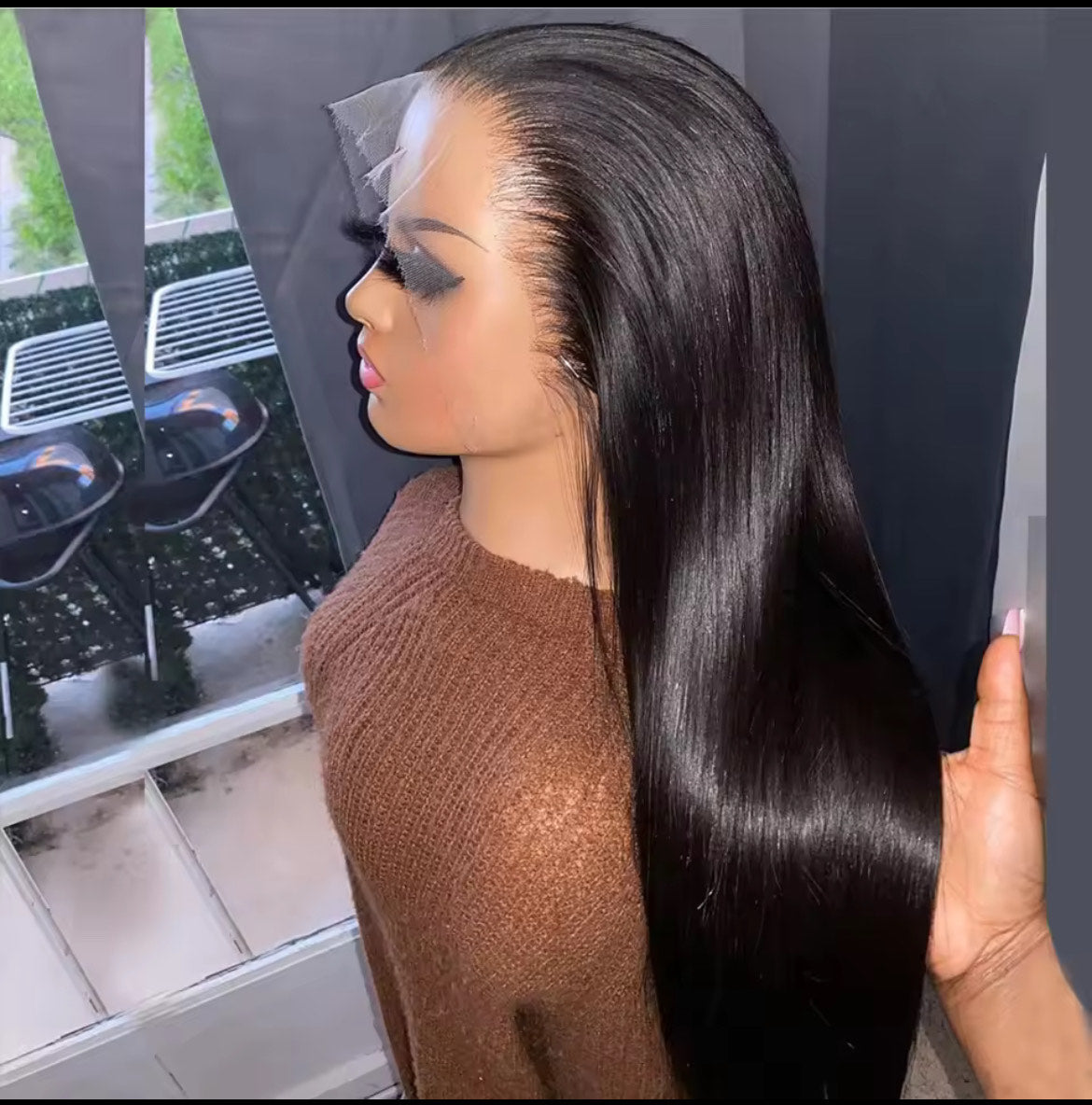 Perruques en cheveux humains avec dentelle frontale HD, nœuds pré-décolorés, perruques droites pré-épilées pour femmes, perruques brésiliennes
