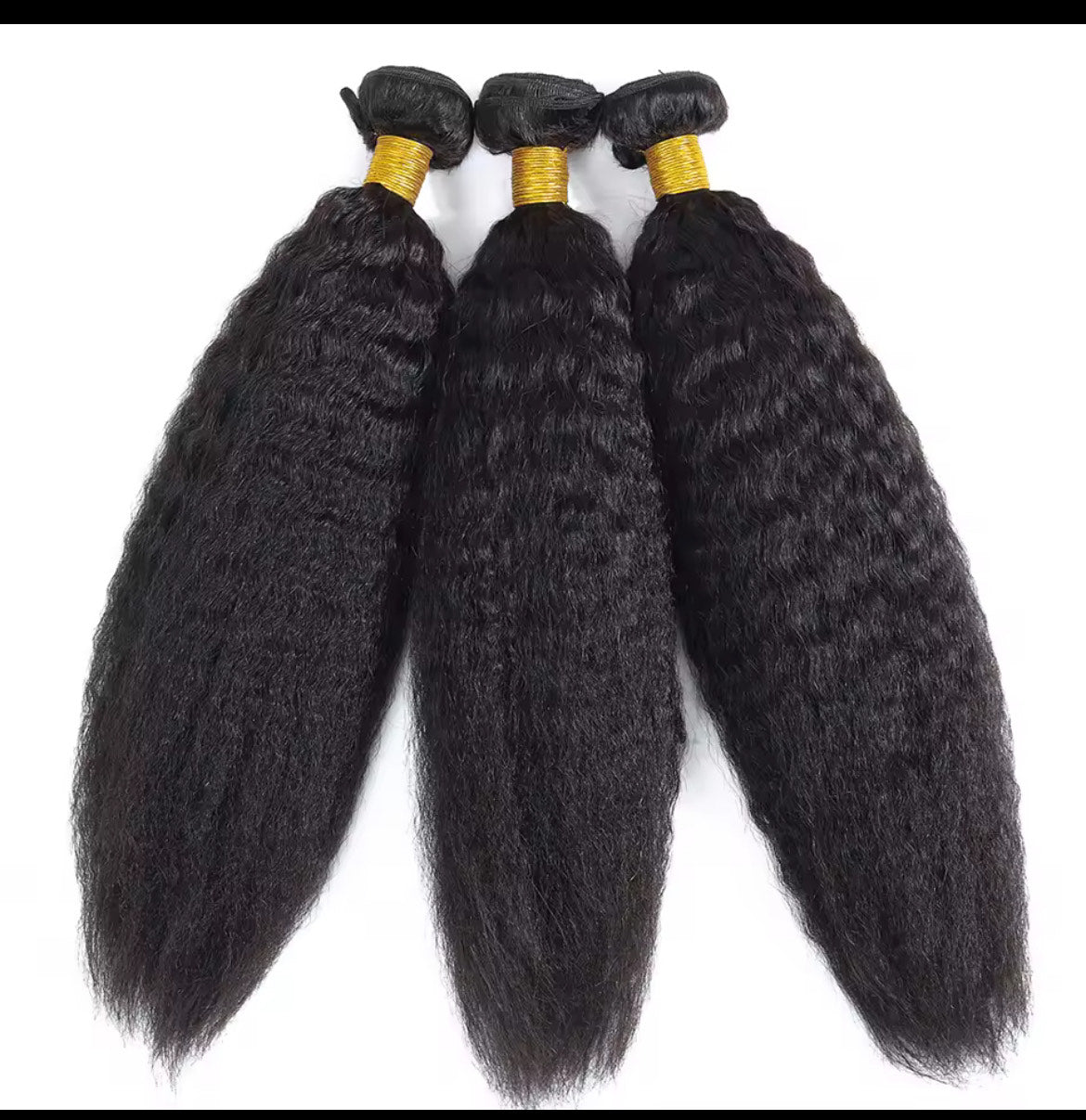 Extensions de cheveux mongols crépus et lisses, 100 % naturels, lots de 1, 3 ou 4 mèches, cheveux naturels Remy.
