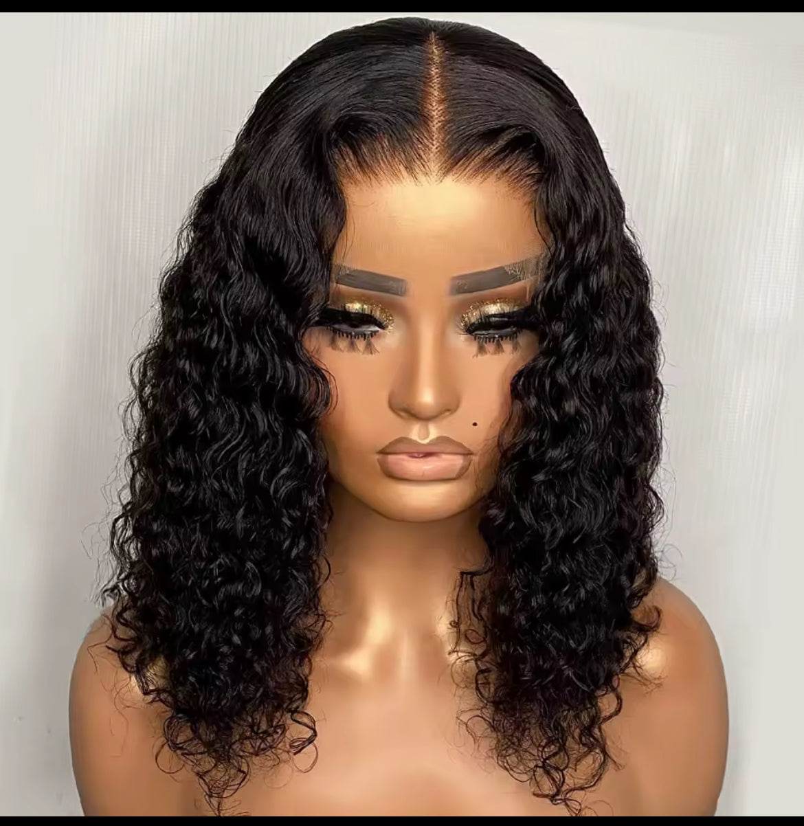 Perruque Lace Wig Deep Wave Brésilienne Naturelle, cheveux vierges, 13X4, Densité 150% partie Latéral Pour Femme