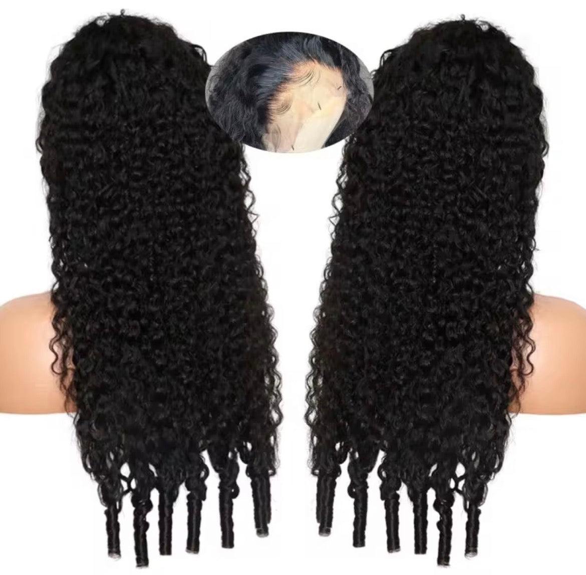 Perruques de cheveux humains bouclés birmans 12A boucles de lutin brésiliennes 200% perruque frontale en dentelle transparente pour les femmes perruques de dentelle complète bouclée birmane