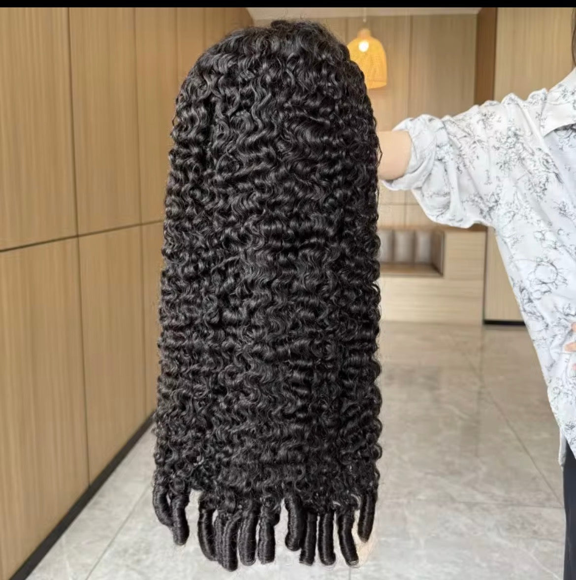 Perruques de cheveux humains bouclés birmans 12A boucles de lutin brésiliennes 200% perruque frontale en dentelle transparente pour les femmes perruques de dentelle complète bouclée birmane