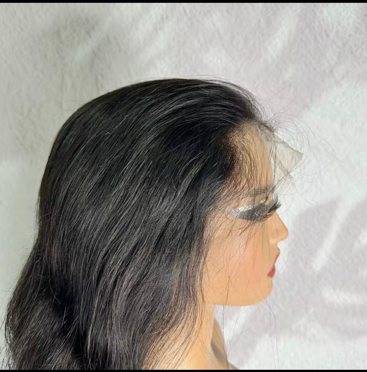 Perruque Lace Frontal Wig Body Wave naturelle, cheveux humains vierges, 13x4 , Dentelle transparente, 26 pouces, pour femmes