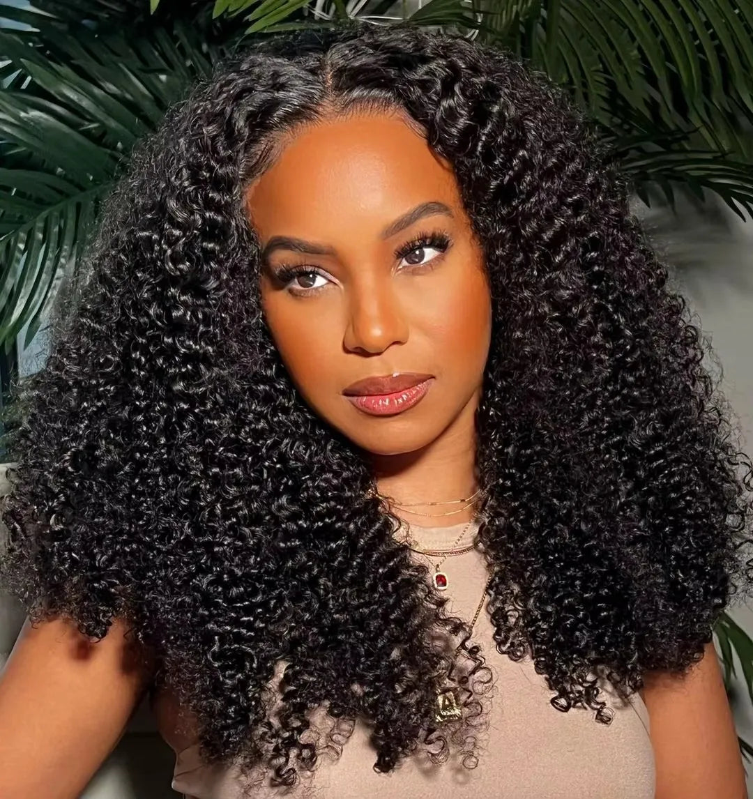 Perruques crépues bouclées 13x6 HD Lace Frontal Wig sans colle Cheveux humains 4C Afro Curly Lace Front Wigs 4x4 HD Lace Closure Wigs