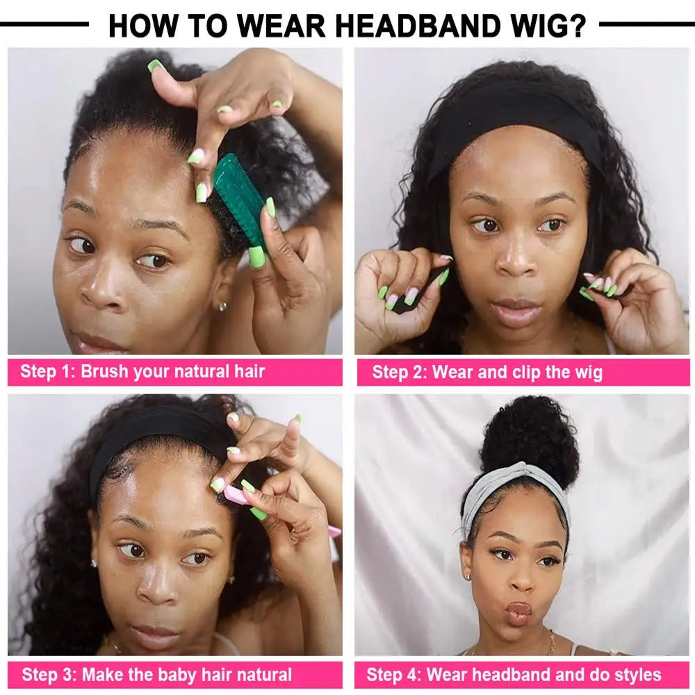 Perruques de cheveux humains ondulées, fabriquées à la machine, prêtes à porter, pour femmes