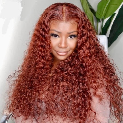Perruques Water Wave Wear Go pré-épilées sans colle, perruques pré-décolorées avec fermeture en dentelle 6x4,