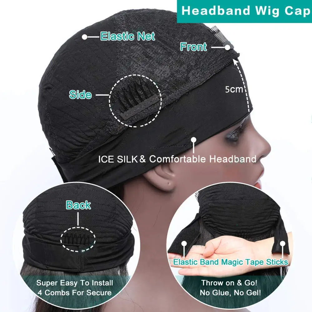 Perruques de cheveux humains ondulées, fabriquées à la machine, prêtes à porter, pour femmes