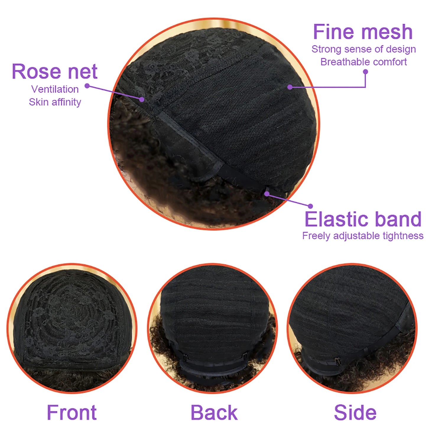 Perruques courtes en cheveux humains, coupe Pixie, perruque brésilienne droite pour femmes noires, perruques entièrement fabriquées à la machine avec frange
