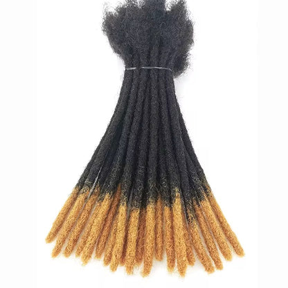 Extensions de cheveux humains pour dreadlock permanent, faites à la main PACK DE 10 PIÈCES