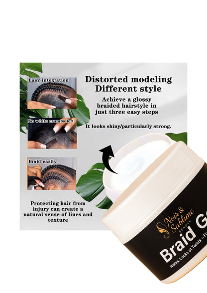 gel de tressage de haute qualité pour tresses, twist et locks
