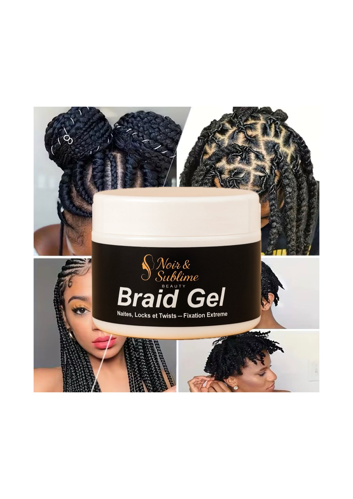 gel de tressage de haute qualité pour tresses, twist et locks