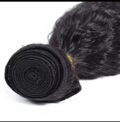 Extensions de cheveux mongols crépus et lisses, 100 % naturels, lots de 1, 3 ou 4 mèches, cheveux naturels Remy.