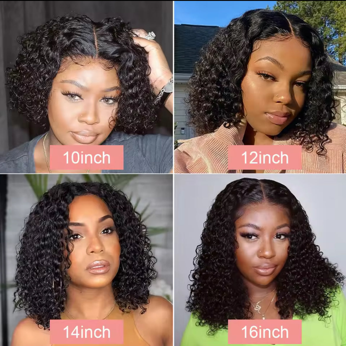 Perruque Lace Wig Deep Wave Brésilienne Naturelle, cheveux vierges, 13X4, Densité 150% partie Latéral Pour Femme