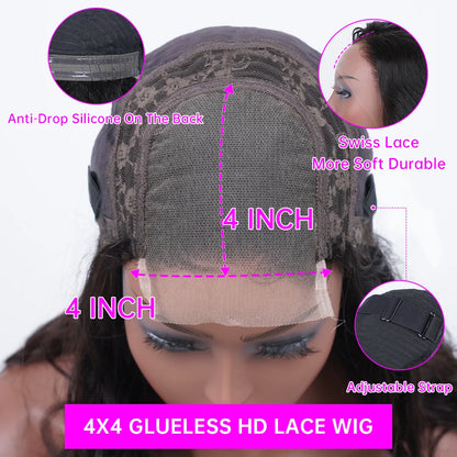 Perruques en cheveux humains avec dentelle frontale marron chocolat pour femmes, 13x4, 13x6, HD, lisses, 4x4, 5x5, avec fermeture