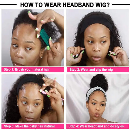 Perruques de cheveux humains ondulées, fabriquées à la machine, prêtes à porter, pour femmes