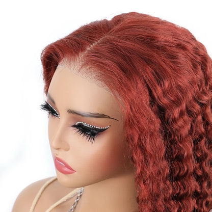Perruques Water Wave Wear Go pré-épilées sans colle, perruques pré-décolorées avec fermeture en dentelle 6x4,
