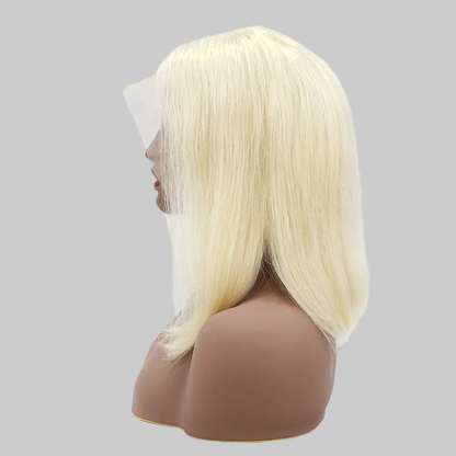 Perruque bob lisse 613, perruque en cheveux humains 150 % malaisiens avec lace front 13x4 pour femmes.